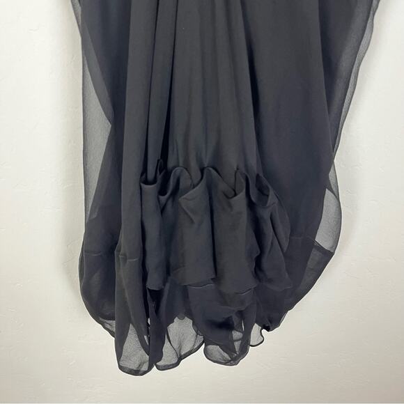 Givenchy Semi Sheer Silk Black Mini Skirt - Picture 9 of 13